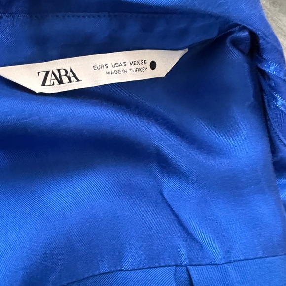 Zara blue silky dress - Picture 3 of 3